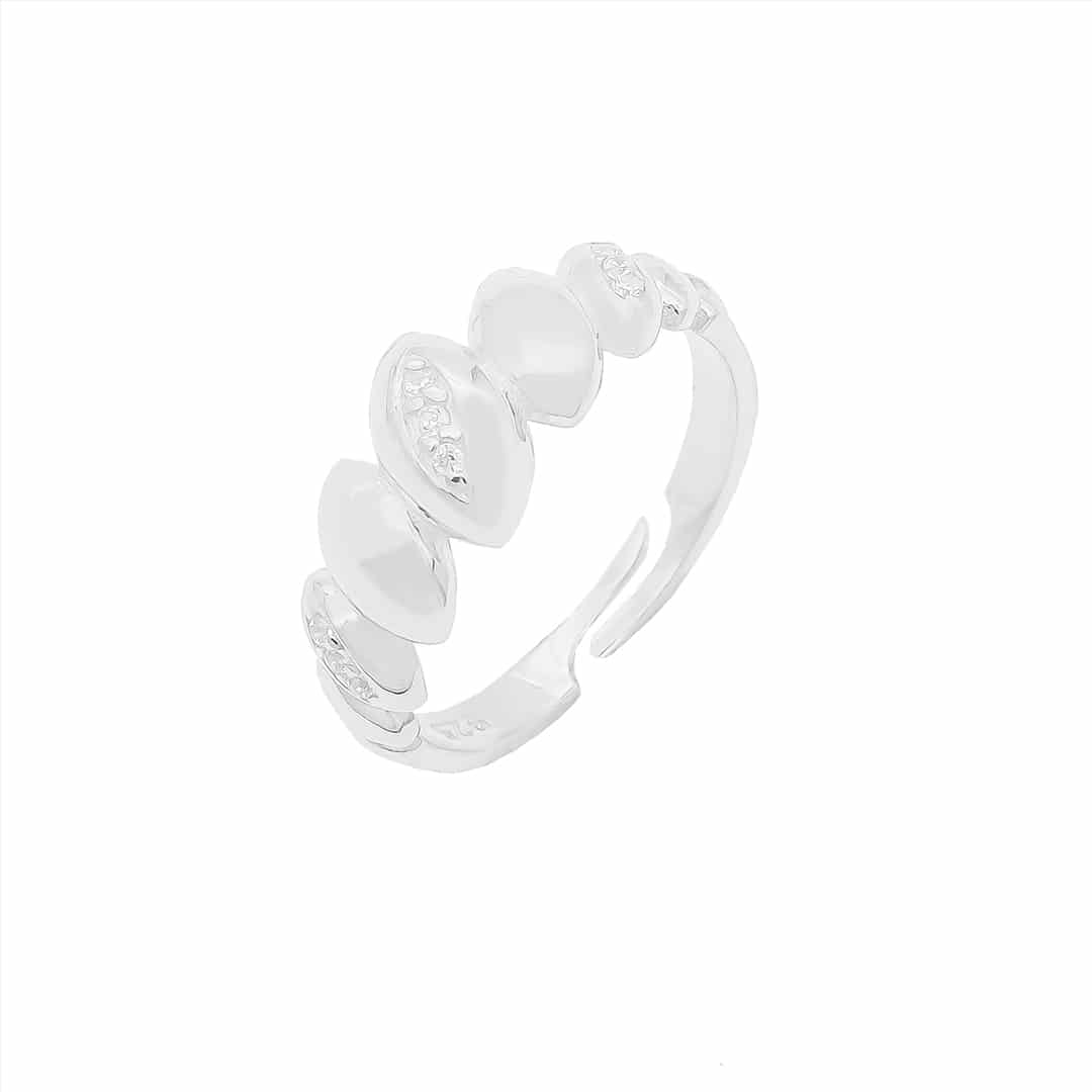 Shell Design Zirkonia Ring