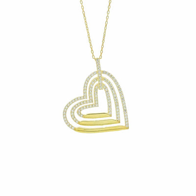 Herz 3er Gravur Kette