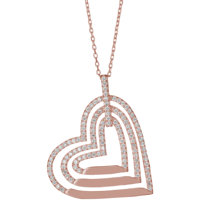 Herz 3er Gravur Kette