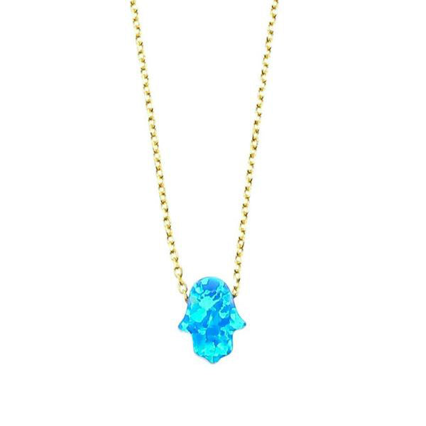 Fatimas Hand Opal Kette