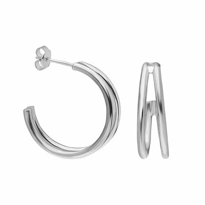 Doubled Circlet 20mm Earring