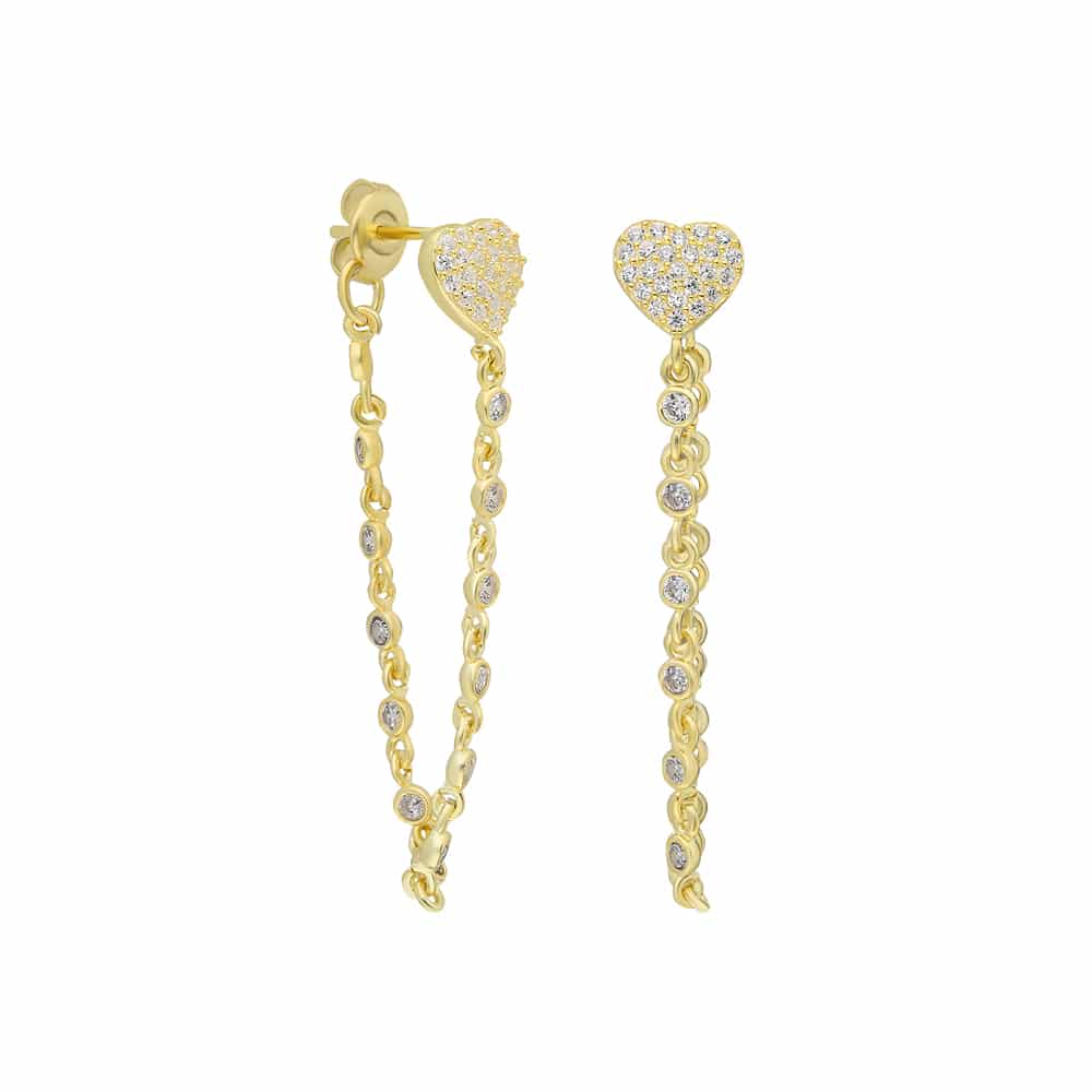 Heart Diamonds Earring