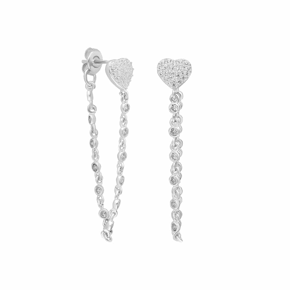 Heart Diamonds Earring