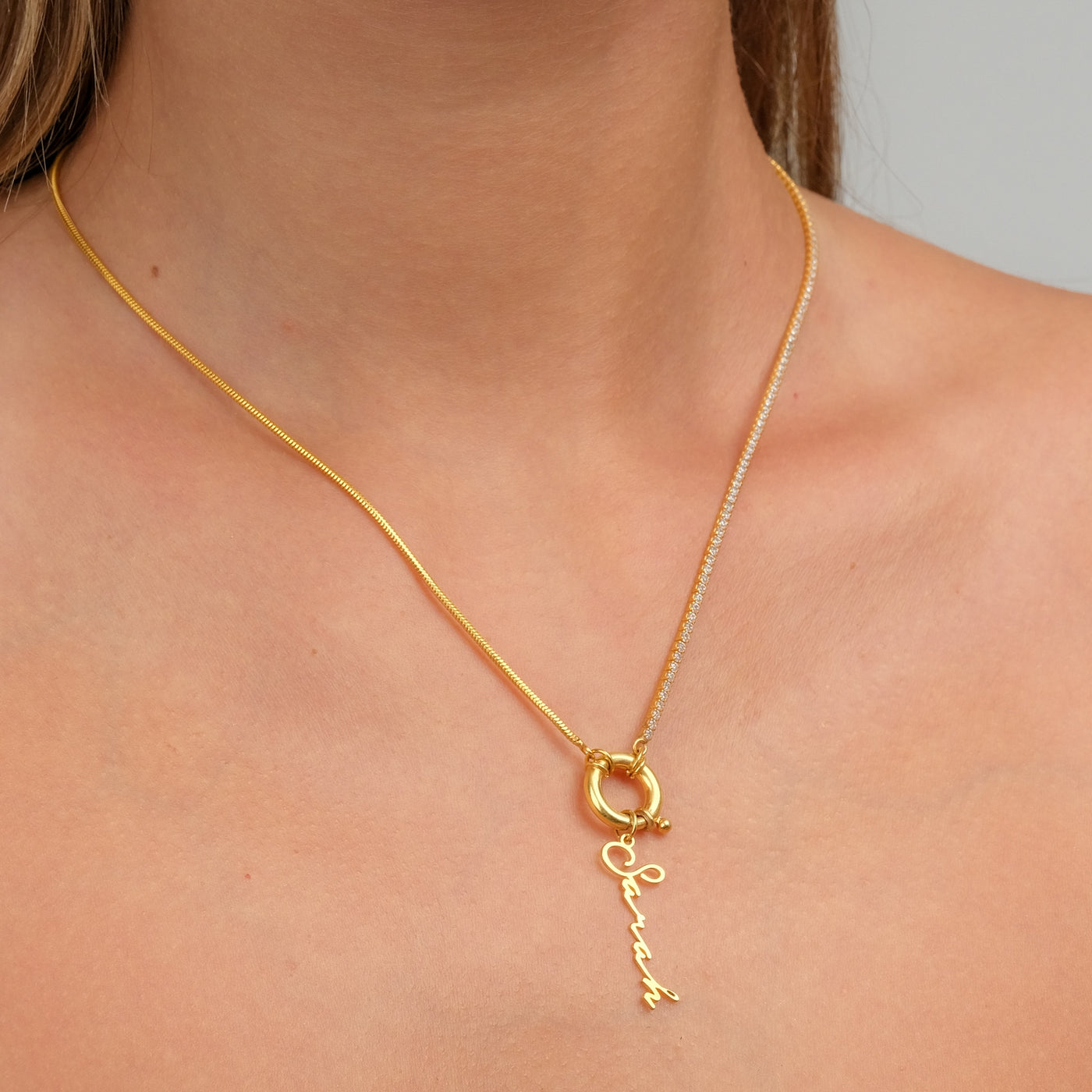 Chain Design Italia Iced Signatur Namenskette