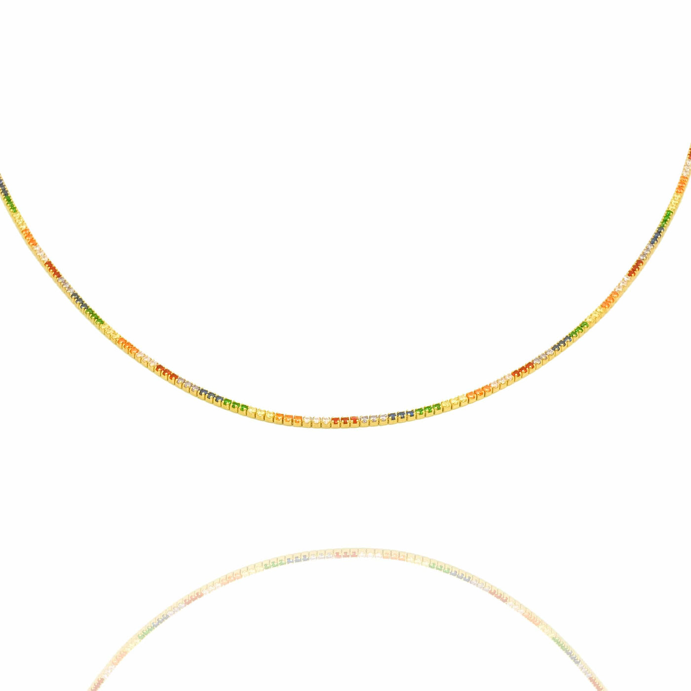 Full Chain Rainbow Halskette