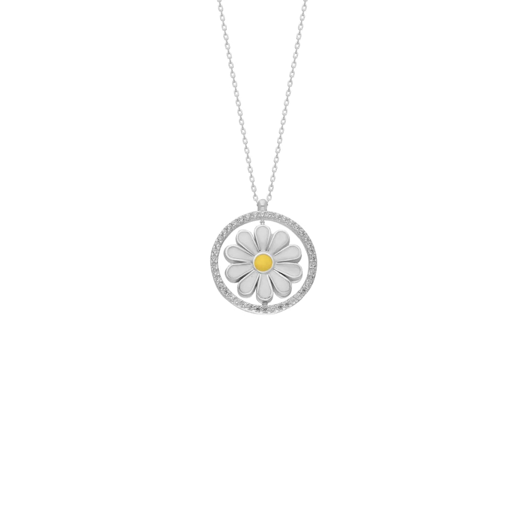 GLÄNZEND DAISY HALSKETTE